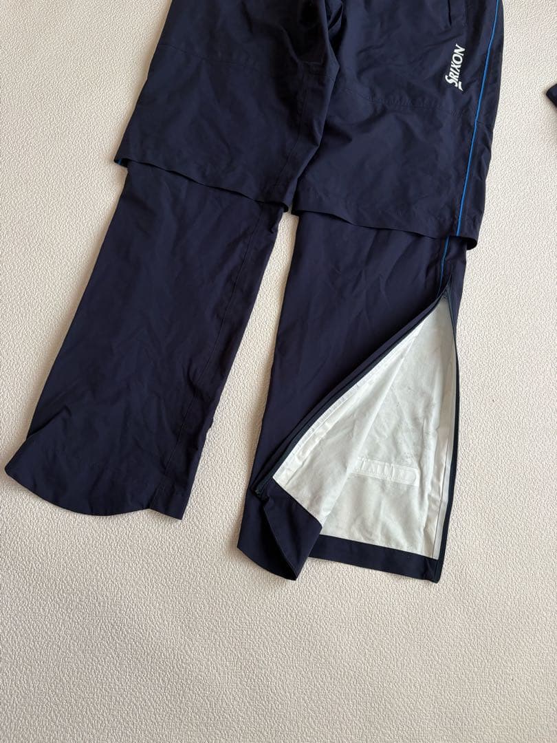 Srixon SMR1000メンズ レインウェア セットアップブルー撥水軽量