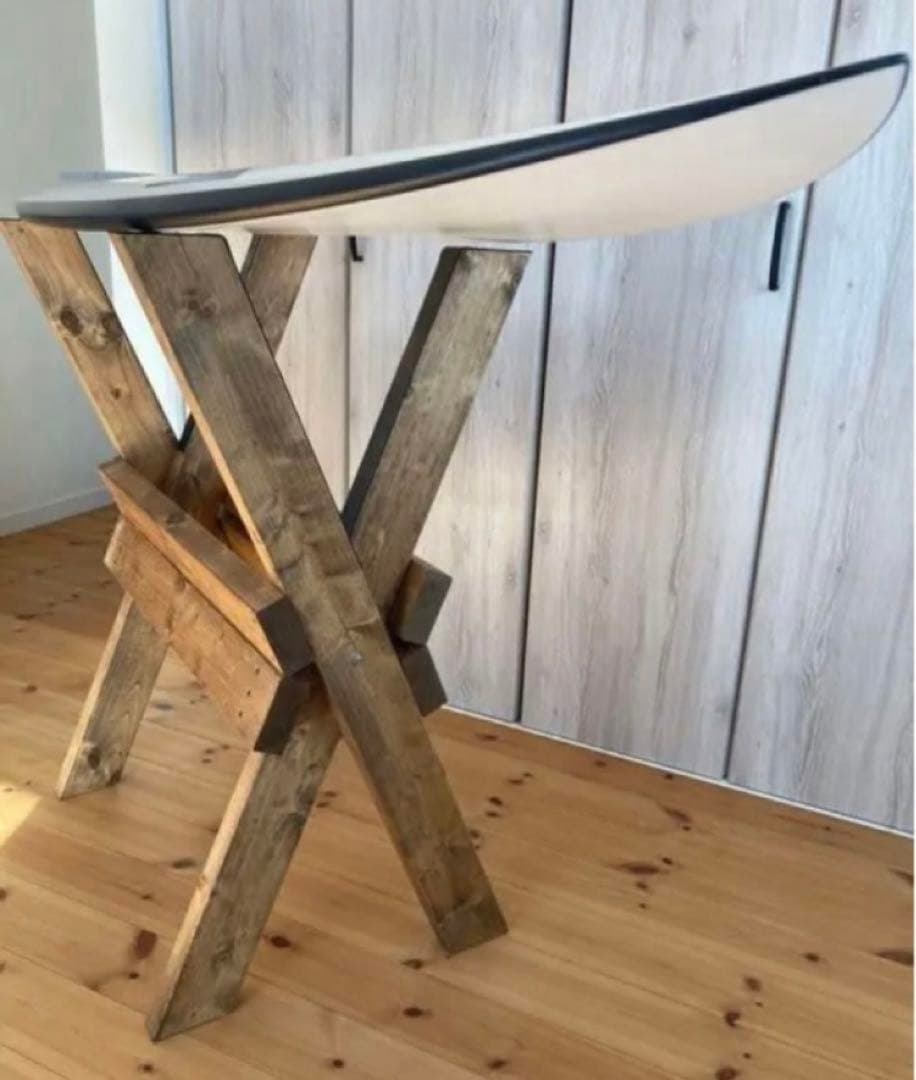 最終値下げ！新色！開閉式！木製サーフボード用メンテナンススタンド