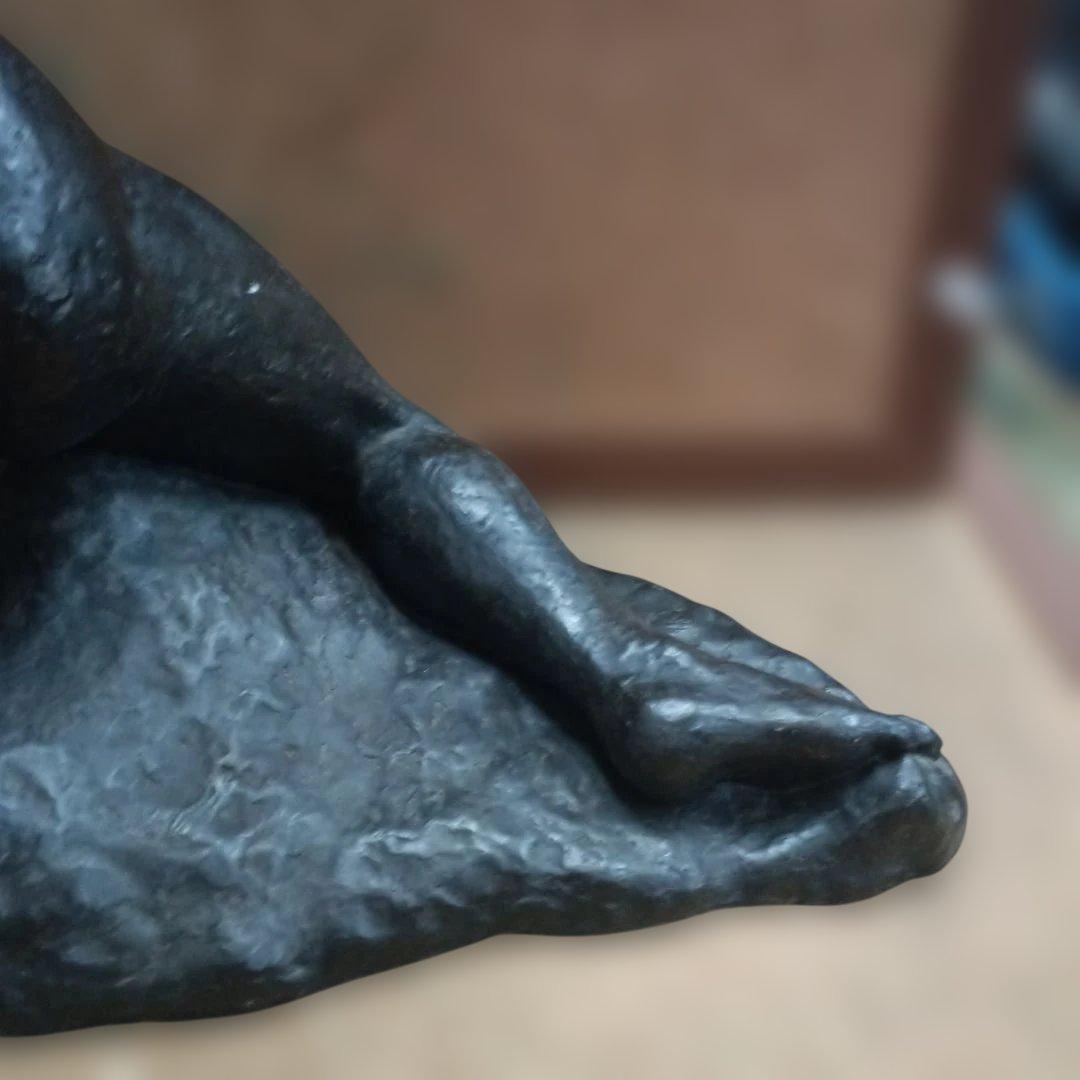 M*i様 ４２4５）樹脂製ブロンズ風の裸婦像　銘あり　高さ約４０ｃｍ