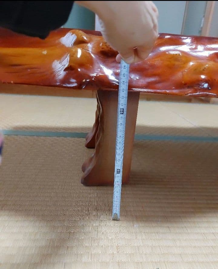 【値下げ】高級銘木 高級木材 一枚板 座卓 和室 天然木 レトロ　和室