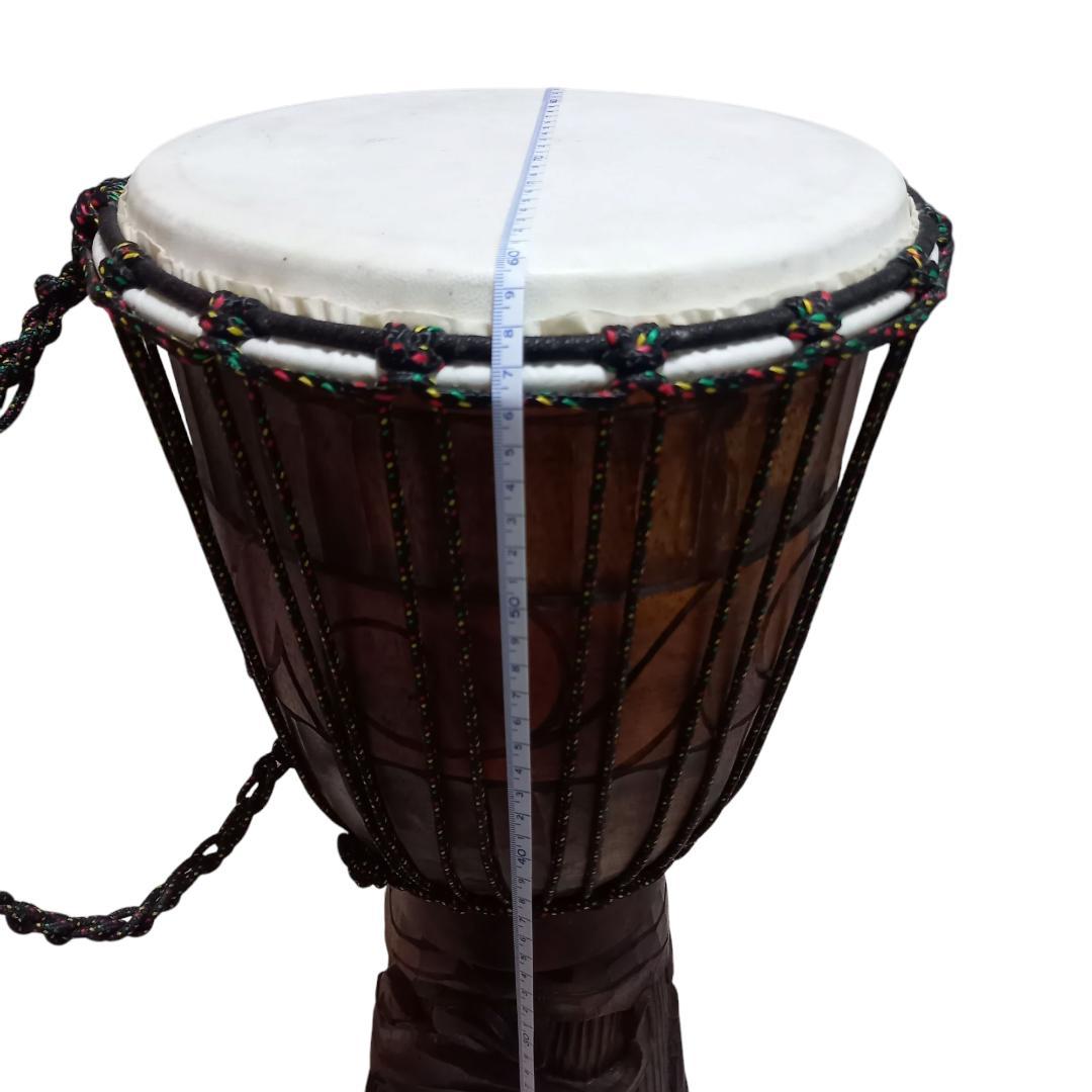 民族楽器 JEMBE ジャンベ アフリカ 打楽器 トカゲ柄