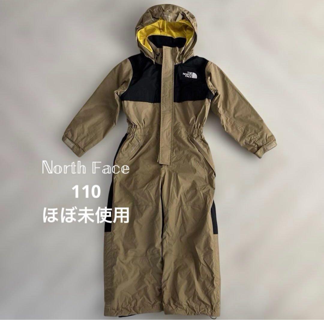 ノースフェイス スノーウェア ベージュ×ブラック 110