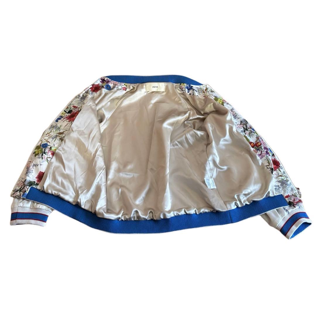 【AVIE】 フラワープリント スカジャン
