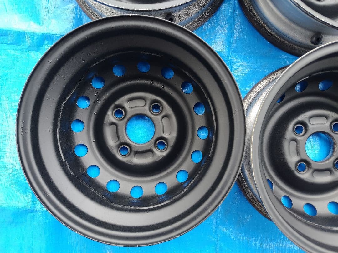 145/80R12・LT【1/2】軽トラ用スタッドレス・鉄ホイール付、２本分割