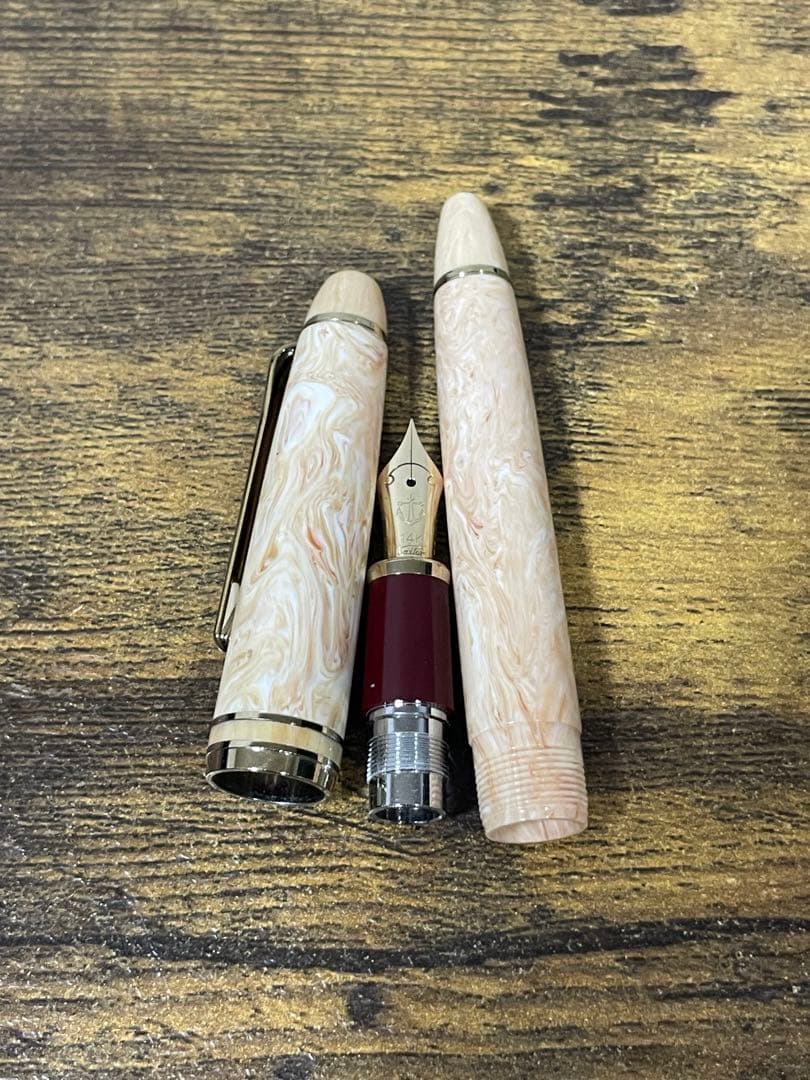 試筆のみ　旧ニブ　マツヤ万年筆病院オリジナル　セーラー　万年筆　細字　備品付き