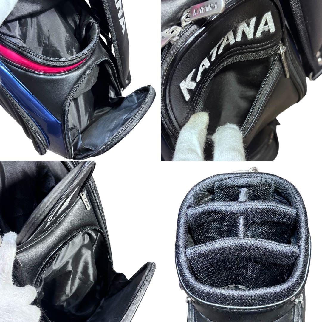 ✨未使用級✨ KATANA カタナ キャディバッグ 9.5型 PUレザー