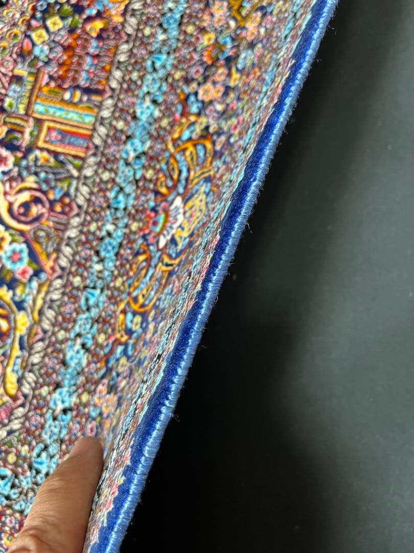 最高級 ペルシャ絨毯シルク イラン クム産 約225万ノット102×150cm