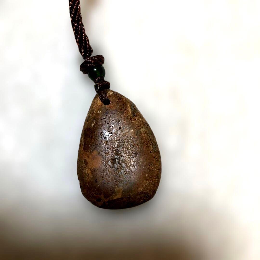 ✨最高級品質！現地購入台湾北投石 原石 健康翡翠付きペンダント！本物保証