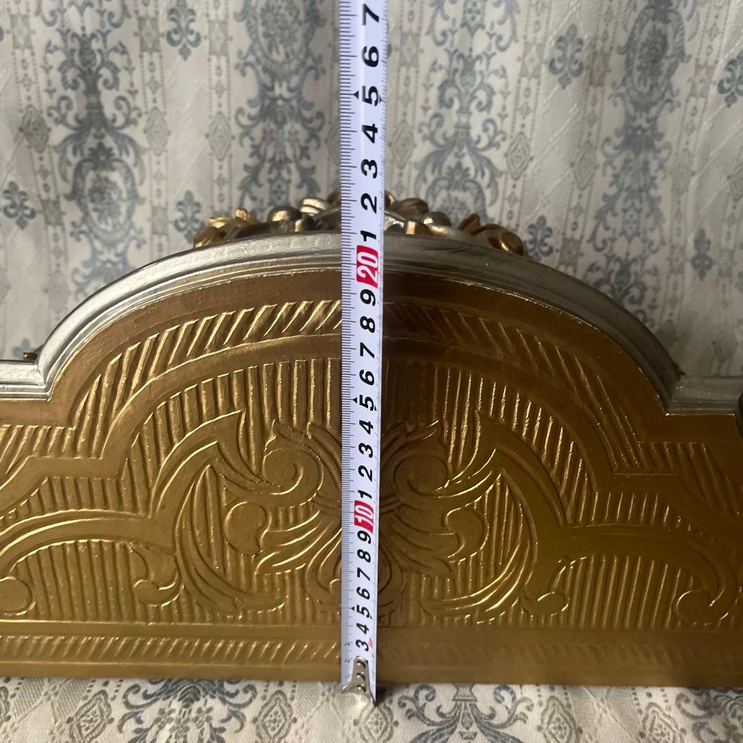 イタリア製 壁掛けコンソール② ウォールシェルフ ロココ調 アンティーク金色