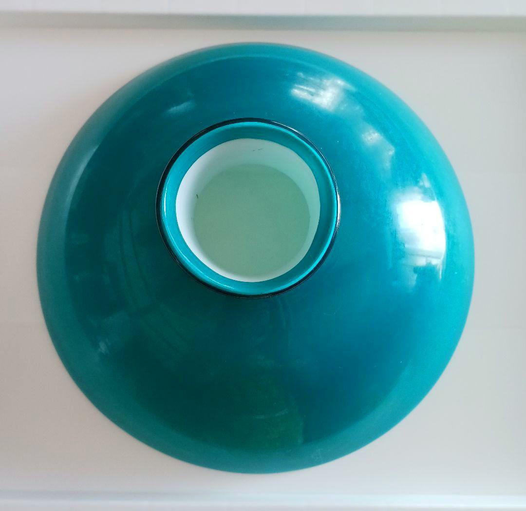 アンティーク吊りオイルランプ　　ターコイズブルー