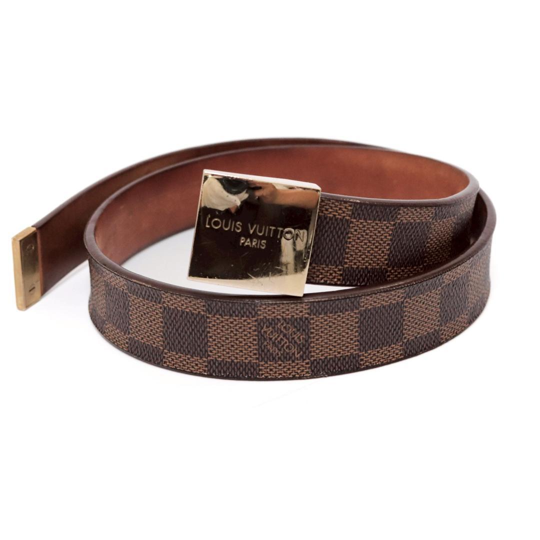 美品 ルイヴィトン ダミエ ベルト 70cm±5 3cm幅　 919