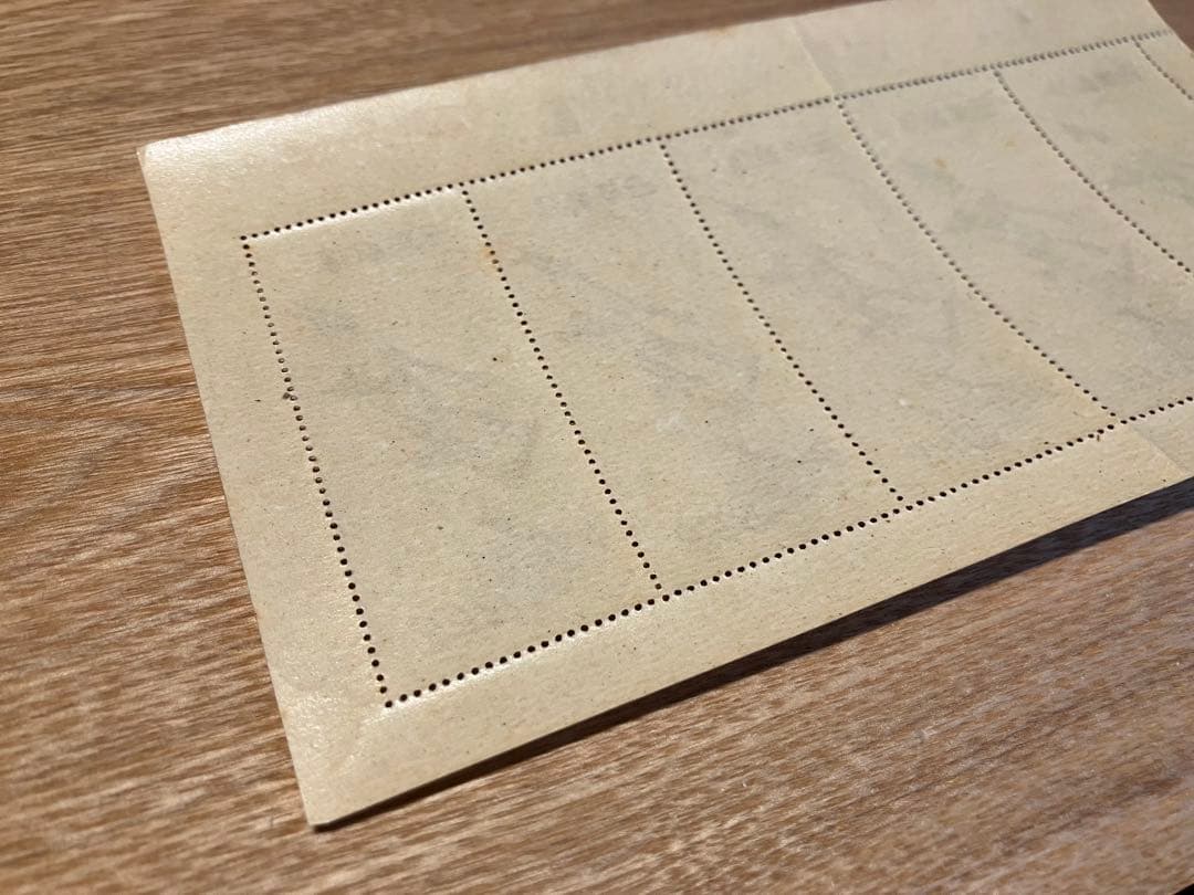 【未使用品】趣味の週間記念 見返り美人／月に雁 5枚綴り小型シート2枚セット