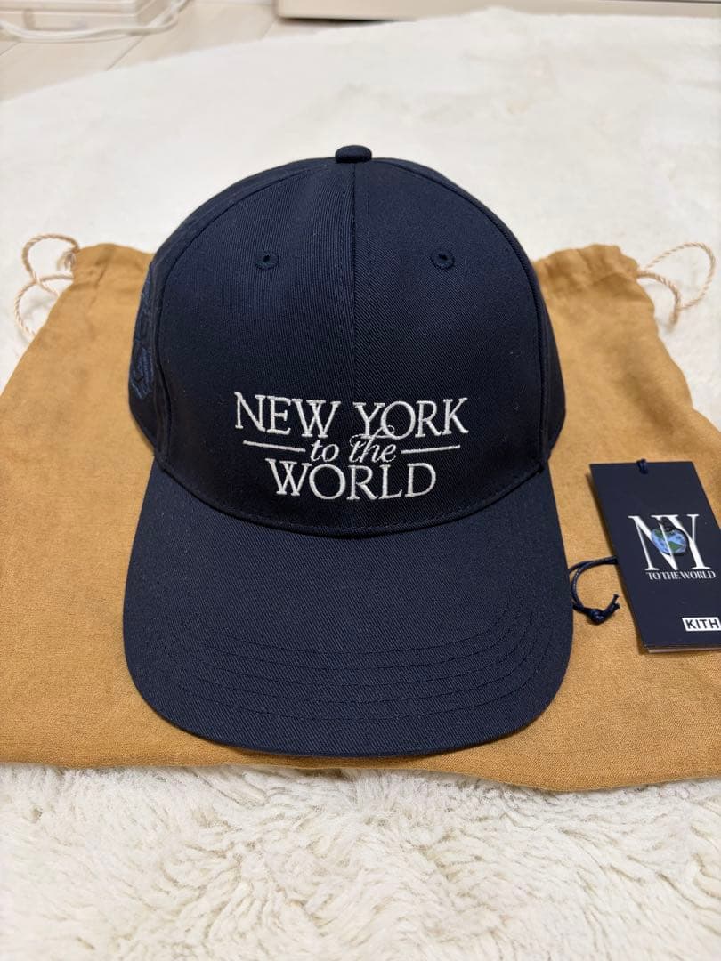 KITH ネイビー キャップ NEW YORK to the WORLD