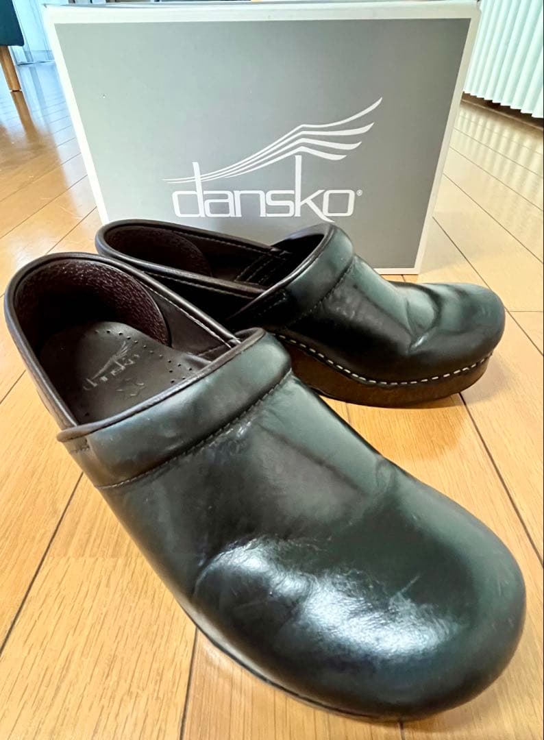 靴 dansko Professional Oiled Pull Up37 Blue