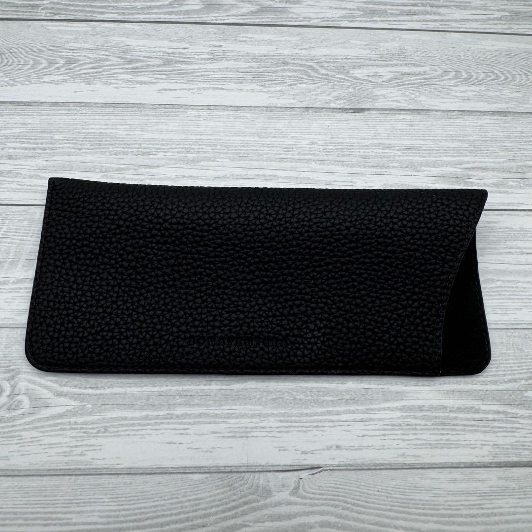 【極美品】ボナベンチュラ　メガネケース　アイグラスケース　ブラック　レザー