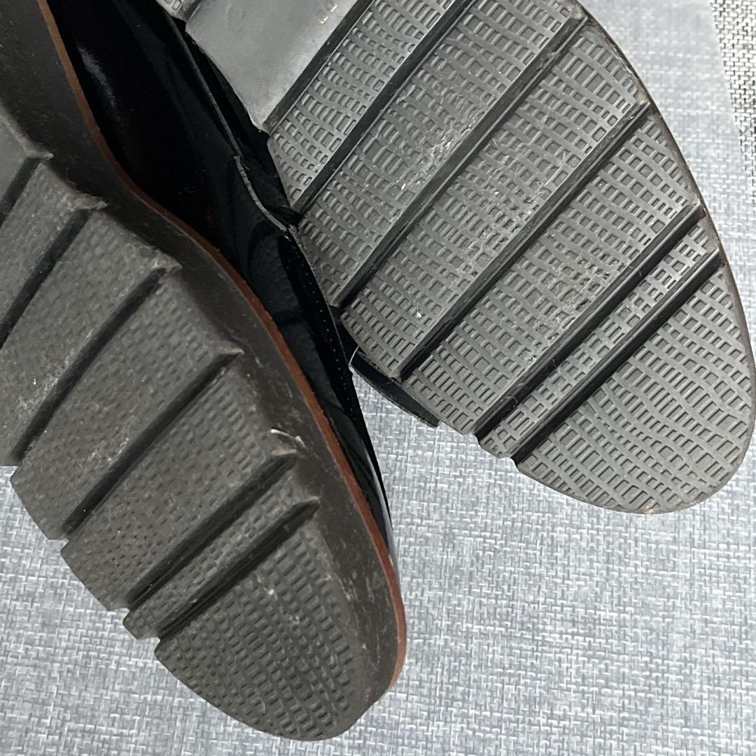 アルテミスバイダイアナ 厚底 エナメル タッセルローファー 黒 ブラック 美品