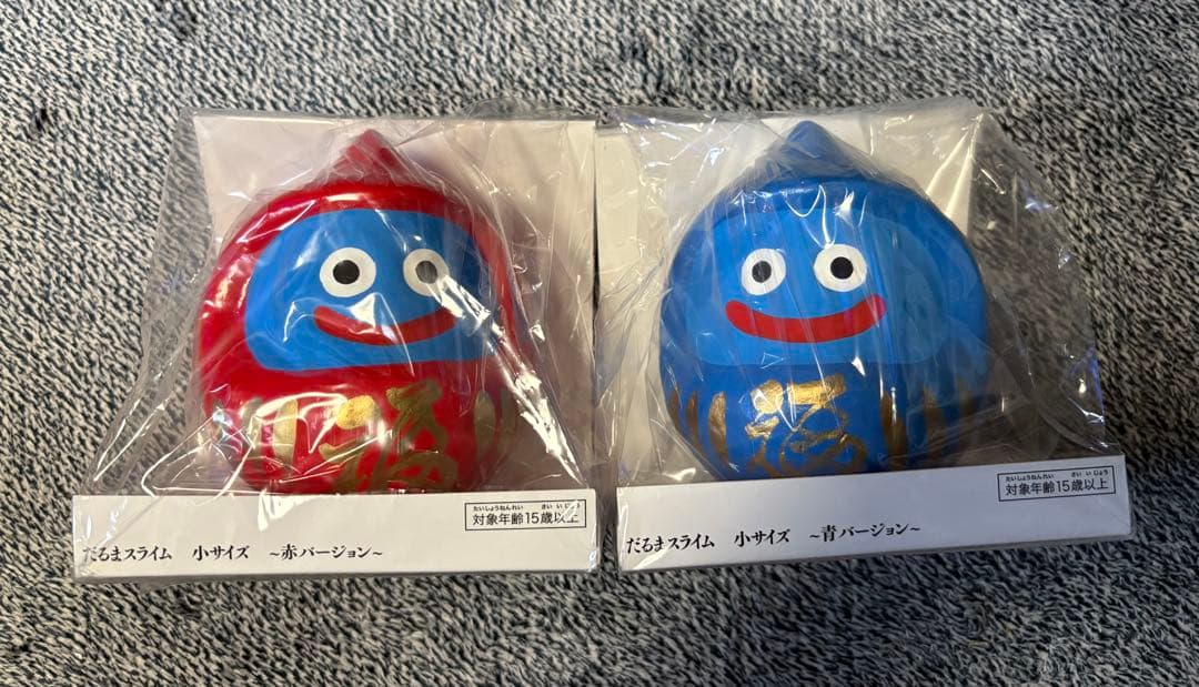 ドラゴンクエスト　ジパング　だるまスライム　小サイズ　赤&青バージョン　新品
