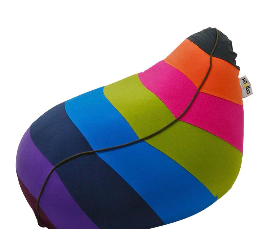 【値下】yogibo ラウンジャー　ビーズクッション レインボーカラー