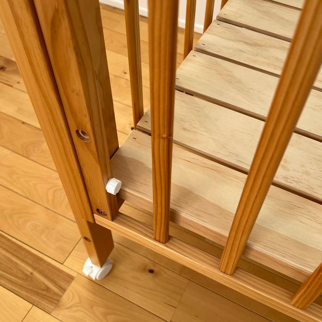 【状態良好】yamatoya ベビーベッド トールWオープンベビーベッド