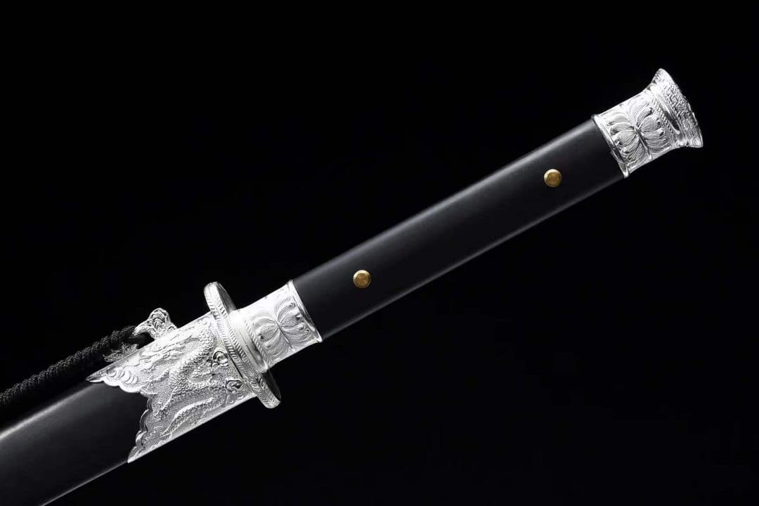 竜吟戦刀（シルバー） 古兵器 武具　刀装具　日本刀　模造刀 居合刀