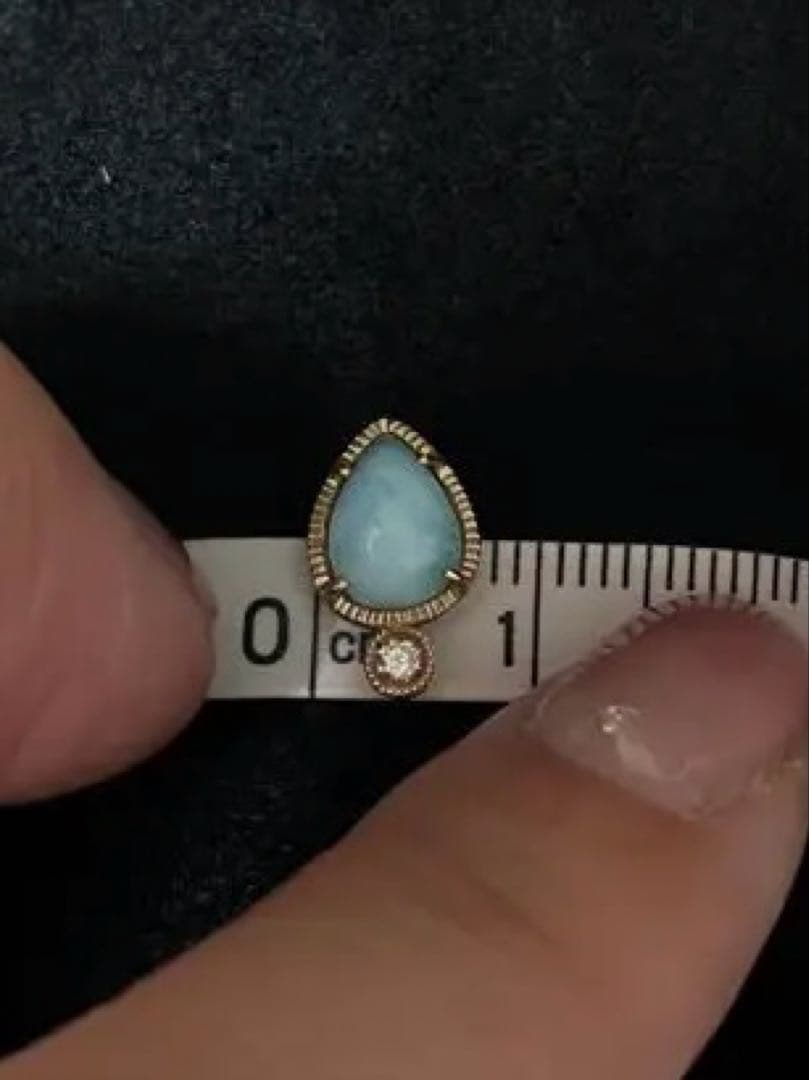 tatsuo nagahata タツオ ナガハタ　ピアス　ラリマー　ダイヤ