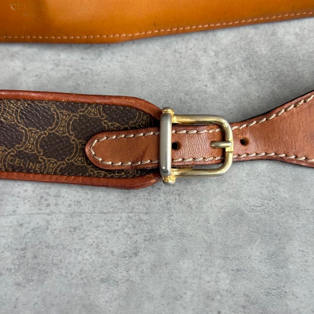 CELINE ホースビット　マカダム柄　ウエストベルト