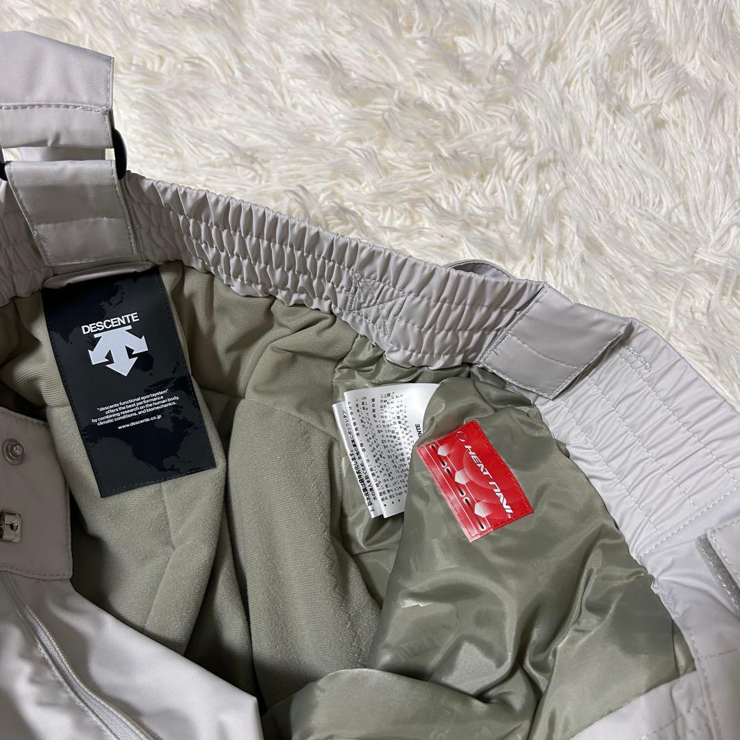 【美品】DESCENTE デサント スキーウェア 上下 シンプル イエロー Ｌ