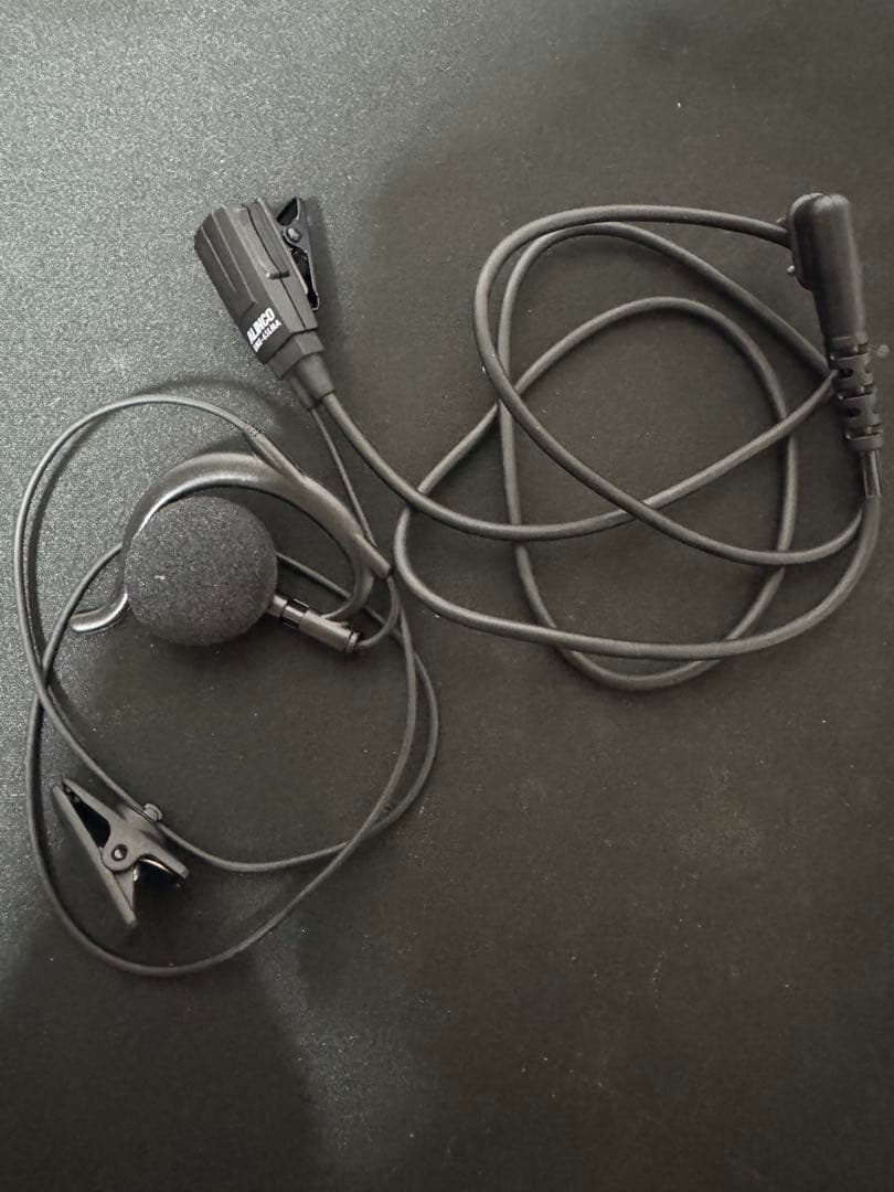 極美品 ALINCO DJ-PV1D スピーカーマイク+イヤホンマイク+アンテナ