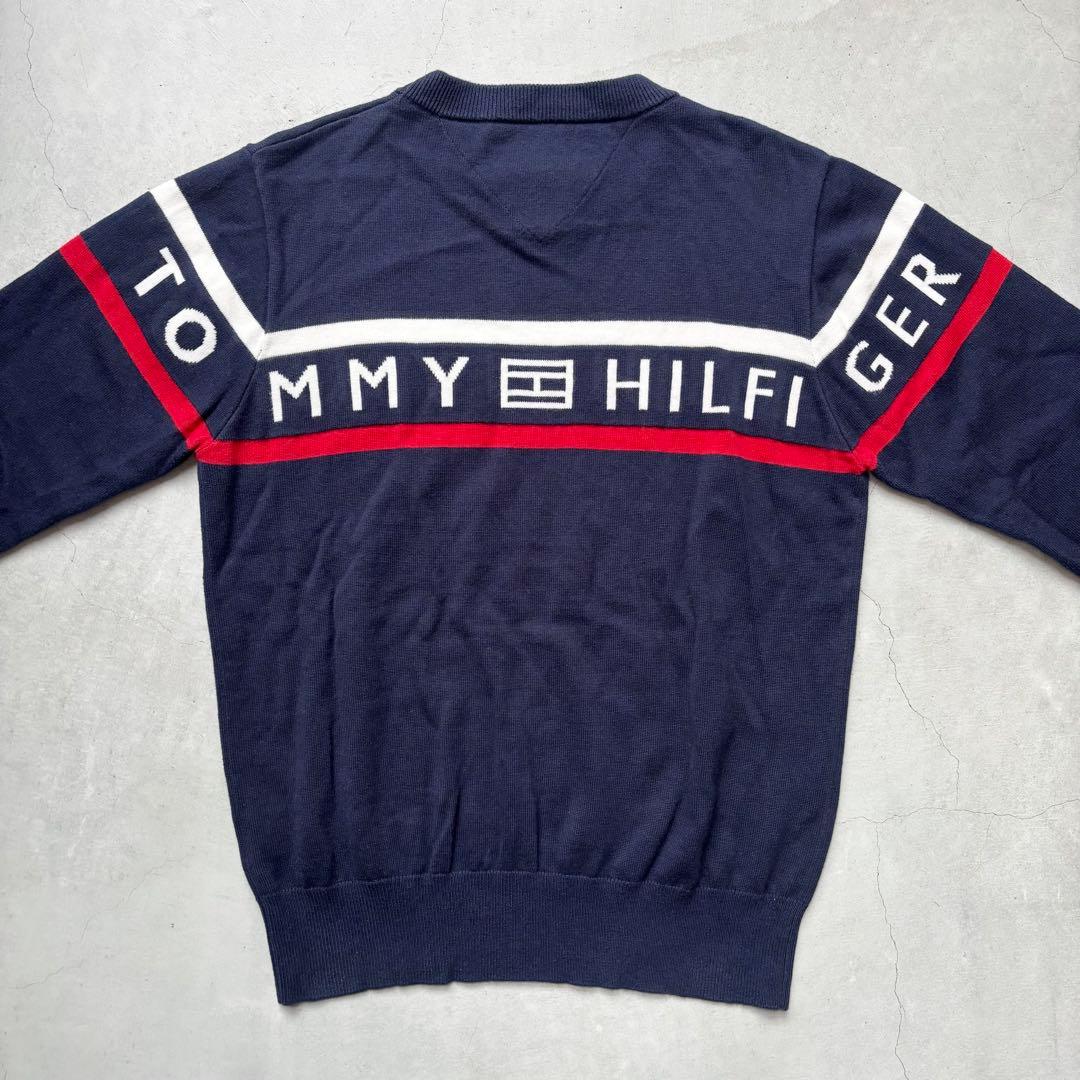トミーヒルフィガーゴルフ ニットセーター ロゴ L