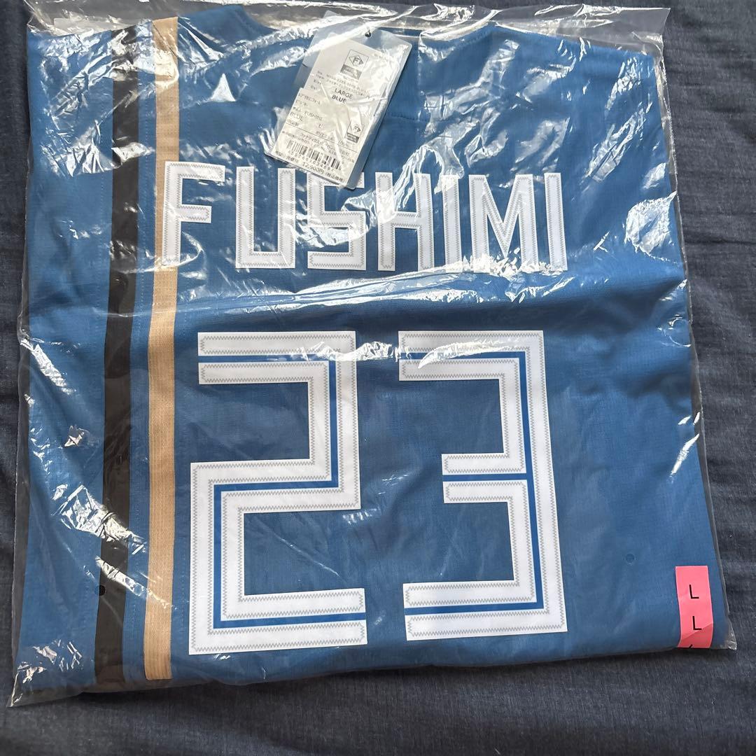 【新品未開封】北海道日本ハム 伏見寅威 ビジターVer.レプリカユニフォーム L