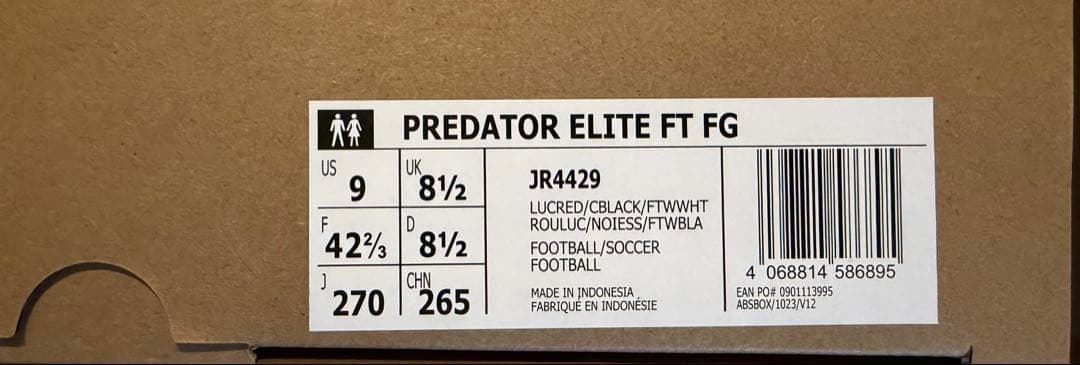 プレデター ELITE FT FG アンロック adidas 27 新品 限定