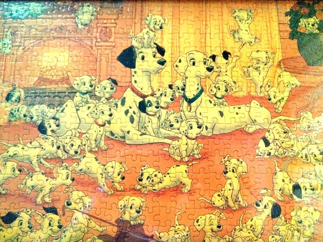 【希少/廃盤品】額入り101匹わんちゃん パズル