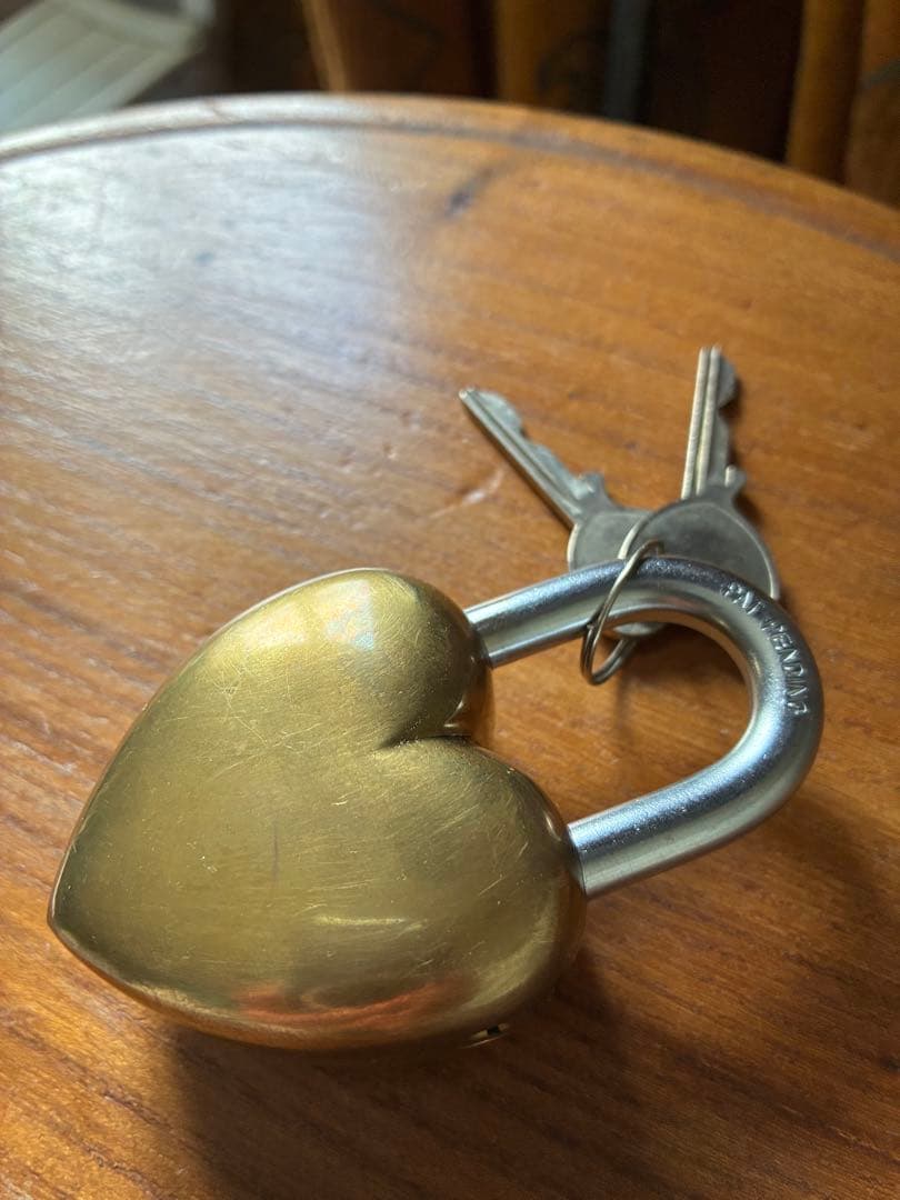 アンティーク 南京錠　鍵 パッドロック　Love lock　キー　真鍮　アメリカ