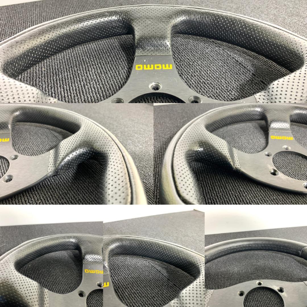 モモ ティーム ステアリング 30パイ 小径モデル 美品 現行モデル ネジ付き