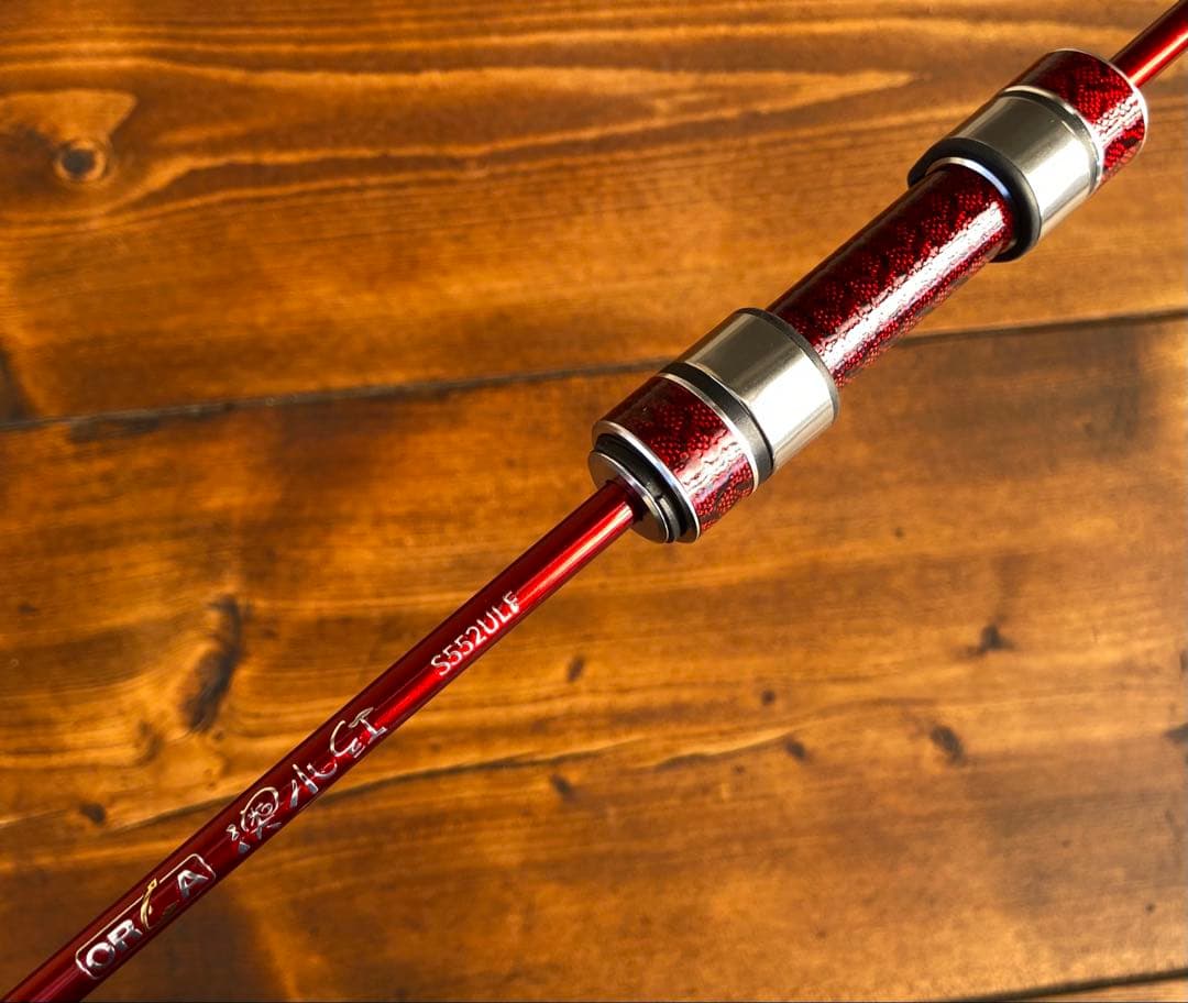 アジングロッド　s552ULF 165cm ライトゲームロッド　　レッド