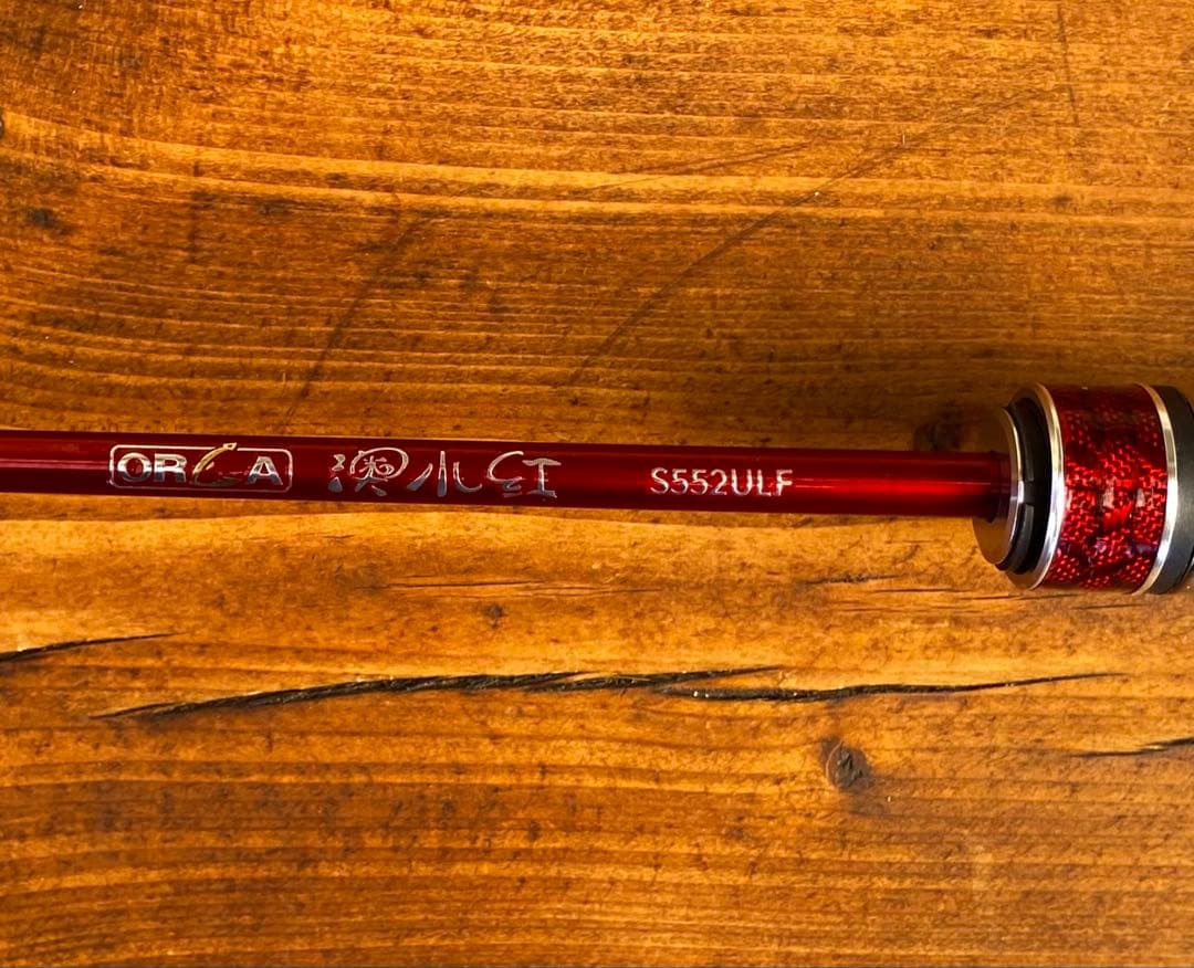 アジングロッド　s552ULF 165cm ライトゲームロッド　　レッド