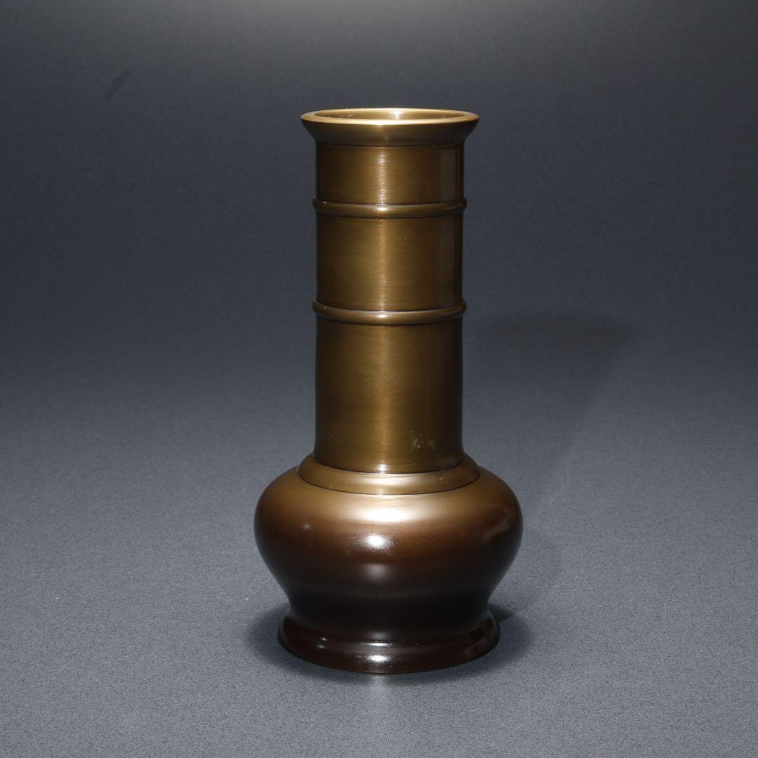 【茶道具】唐銅　皆具　秀峰　共箱　R1678