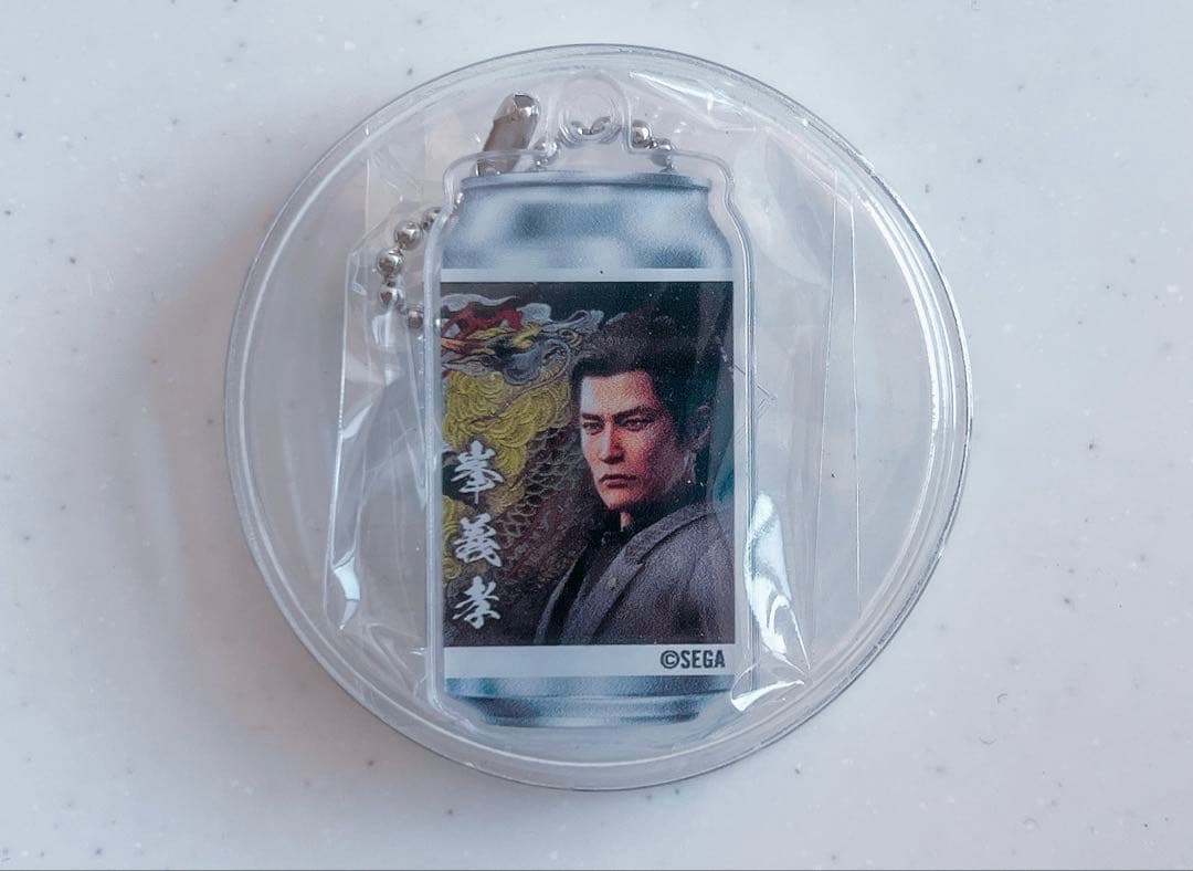 龍が如く極3 極3外伝　サントリー　コラボ ラベル缶 チャーム 峯