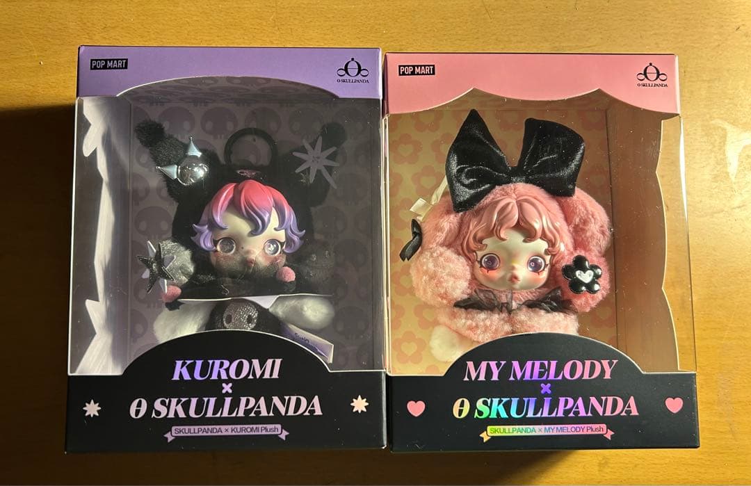 My Melody & Kuromi × Skullpanda ぬいぐるみ