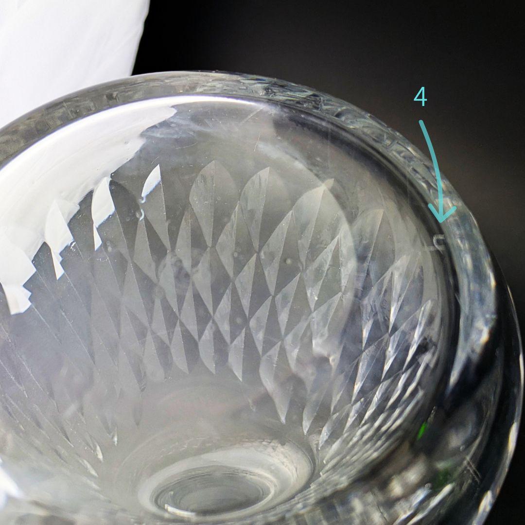 バカラ アルマニャック ダイヤカット デキャンタ 仏ヴィンテージ 刻印 上質美品