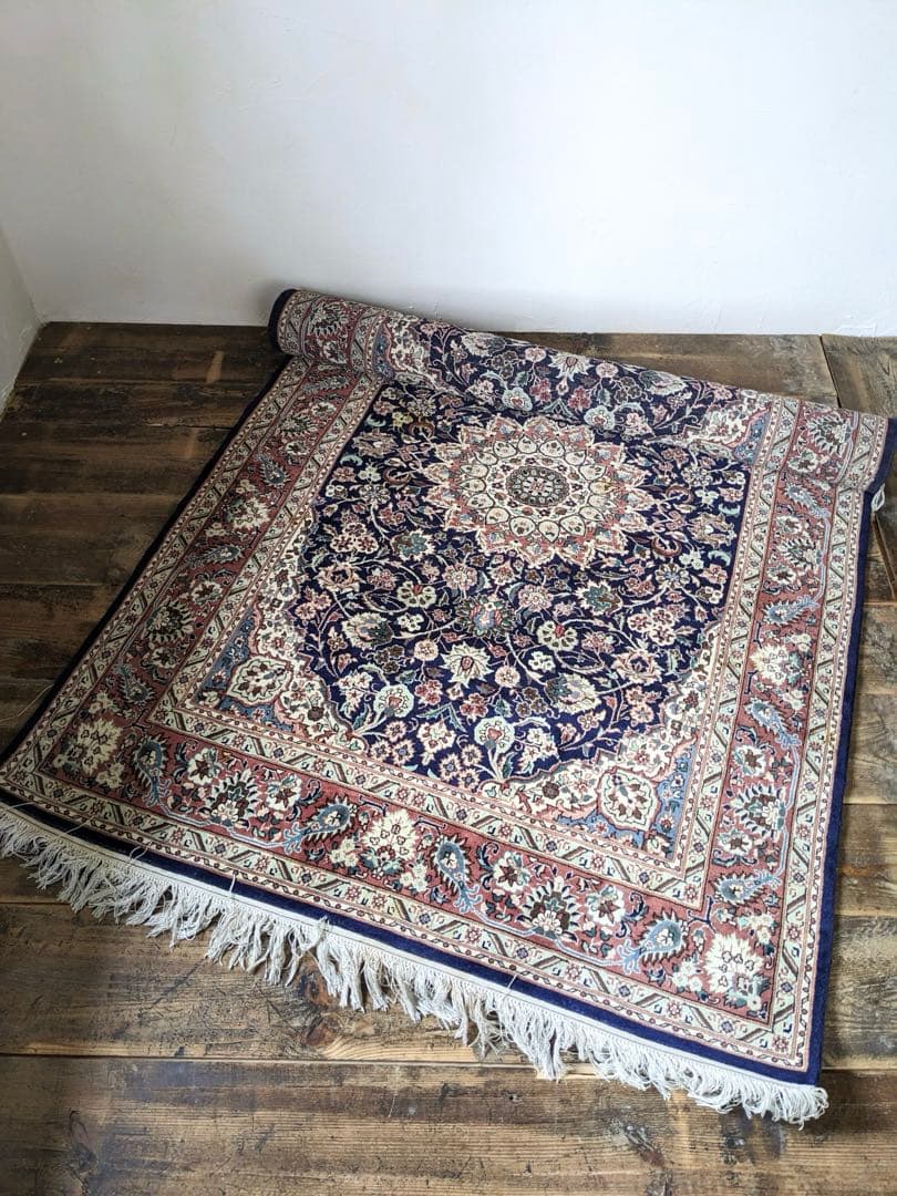 ヴィンテージペルシャラグ 手織り ウール 190×127cm