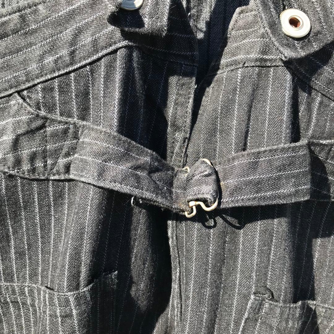 ダッパーズ　オーバーオール　44 　チャコール　ヘリンボーン