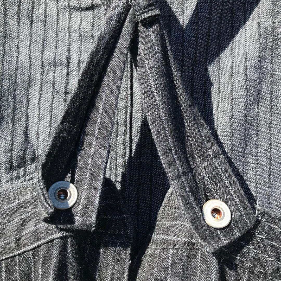 ダッパーズ　オーバーオール　44 　チャコール　ヘリンボーン