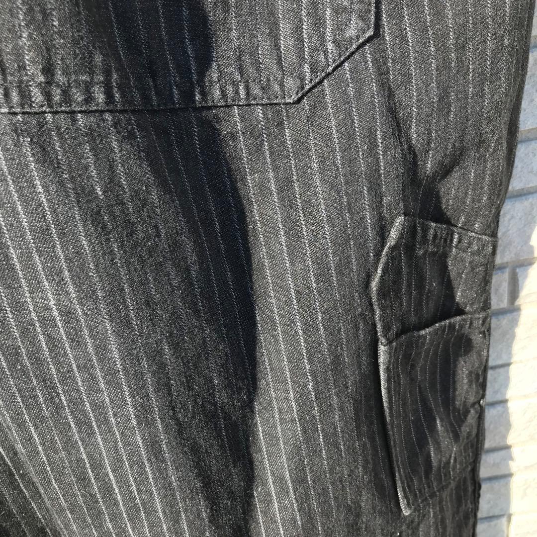 ダッパーズ　オーバーオール　44 　チャコール　ヘリンボーン