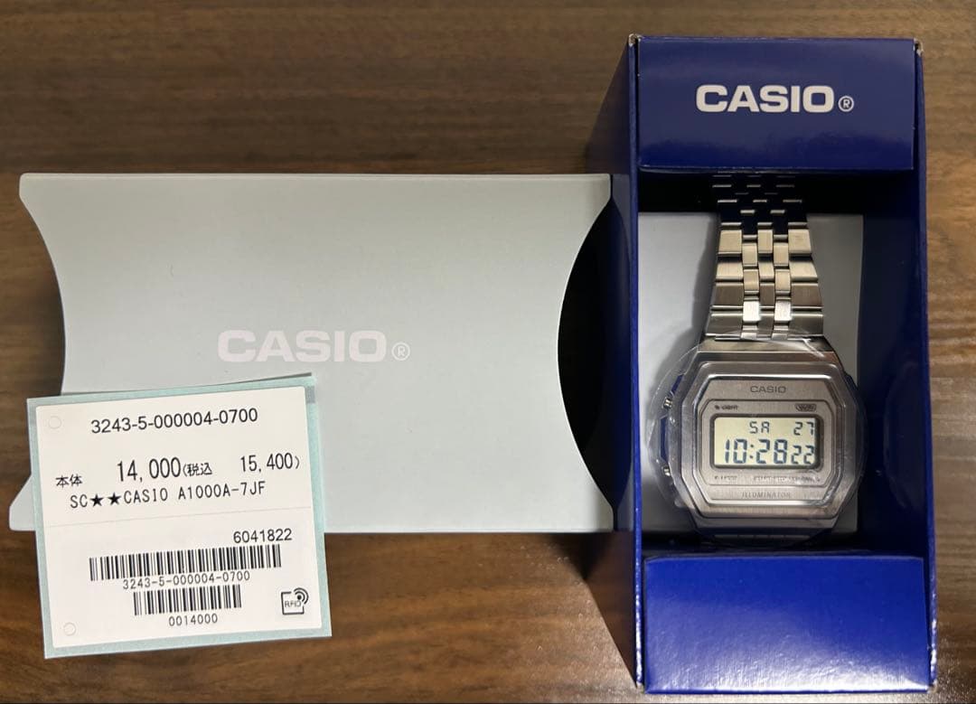 そう 未使用品CASIO プレミアムシリーズ A1000A-7JF