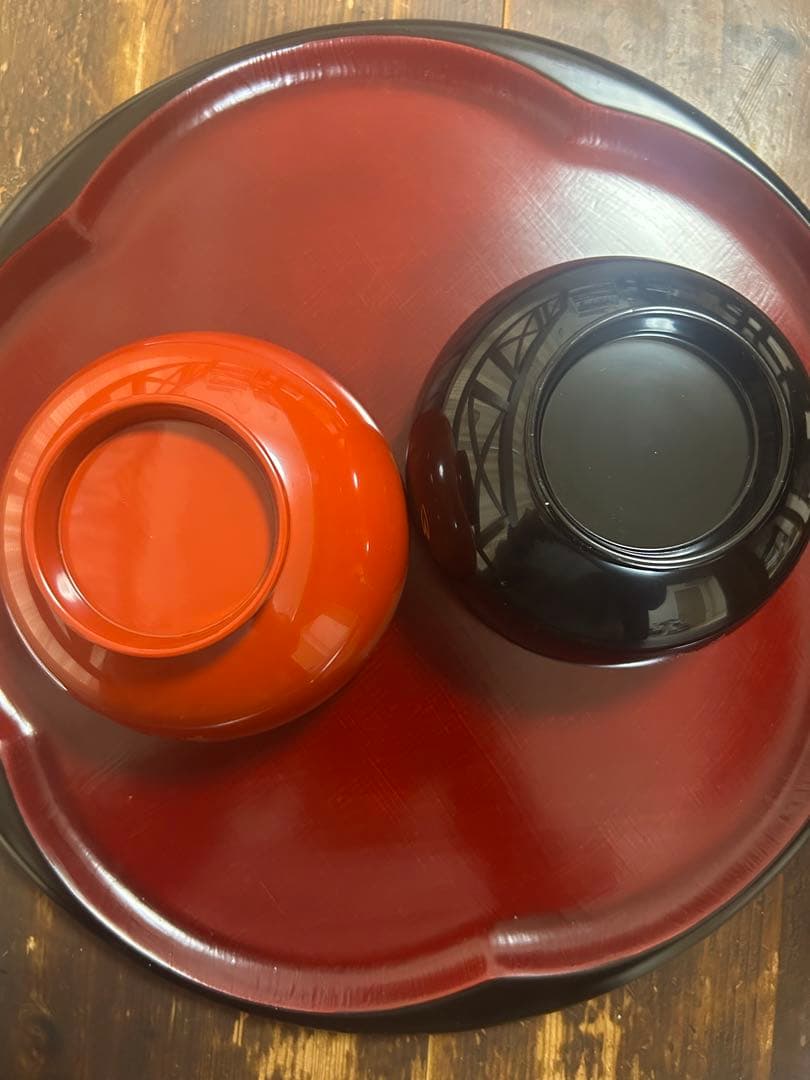 輪島塗　沈金　蒔絵金彩　高級夫婦椀　黒内朱　朱内黒　紅葉　桜