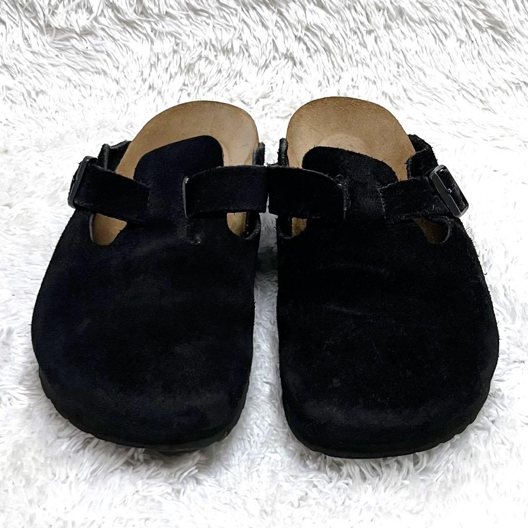 BIRKENSTOCK ビルケンシュトック ボストン ブラック スエード 38