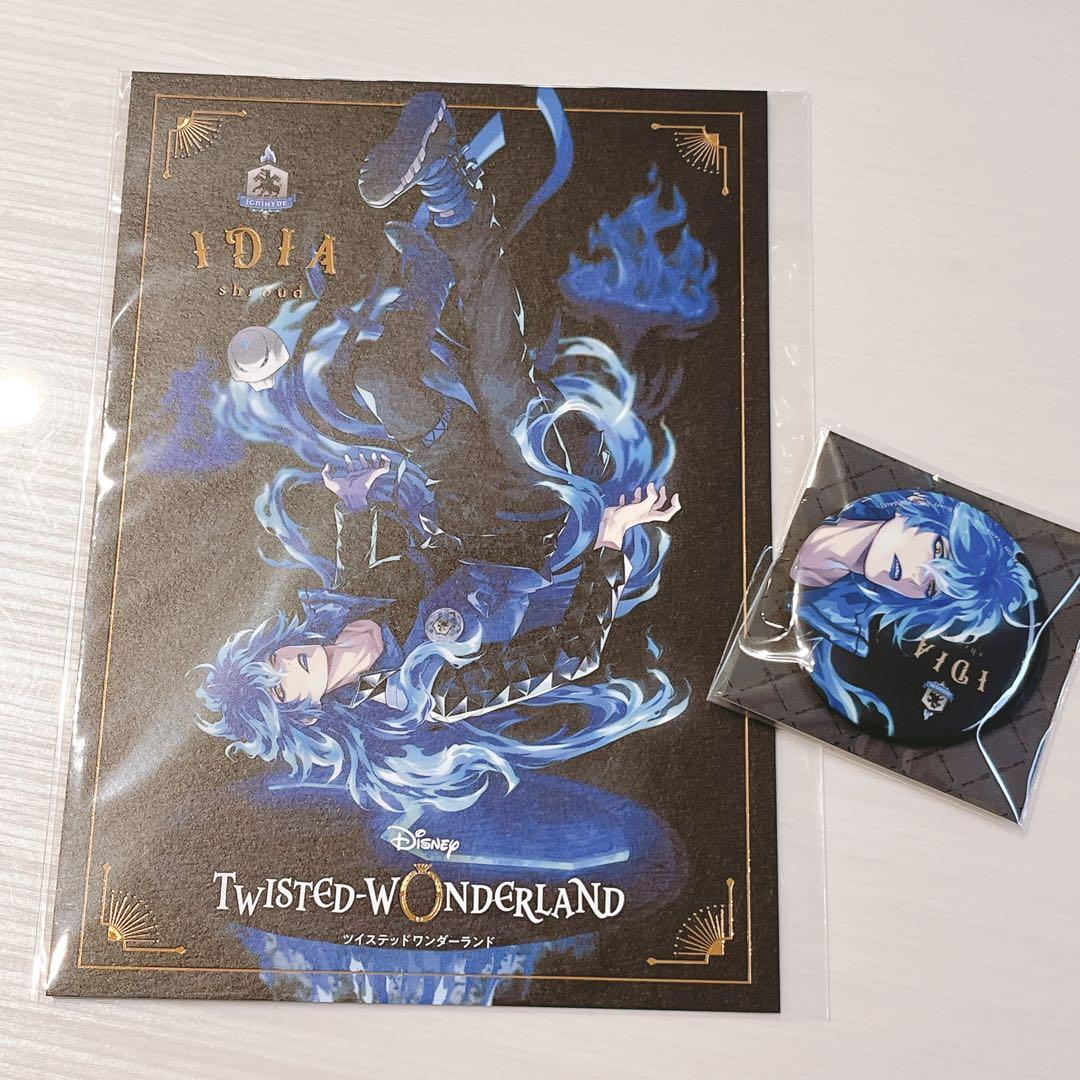 ツイステ イデア 1/8スケールフィギュア 早期予約特典 缶バッジ ポストカード