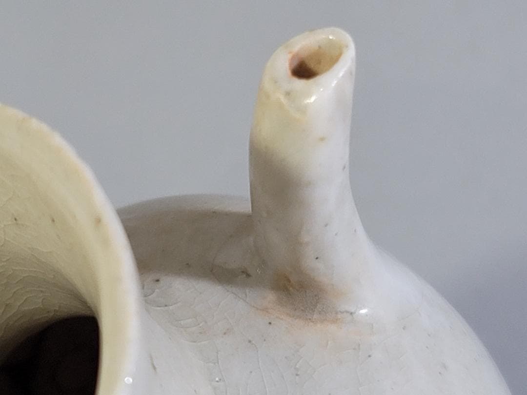 中国美術 宋白磁 水注 瓶 時代物 DT465