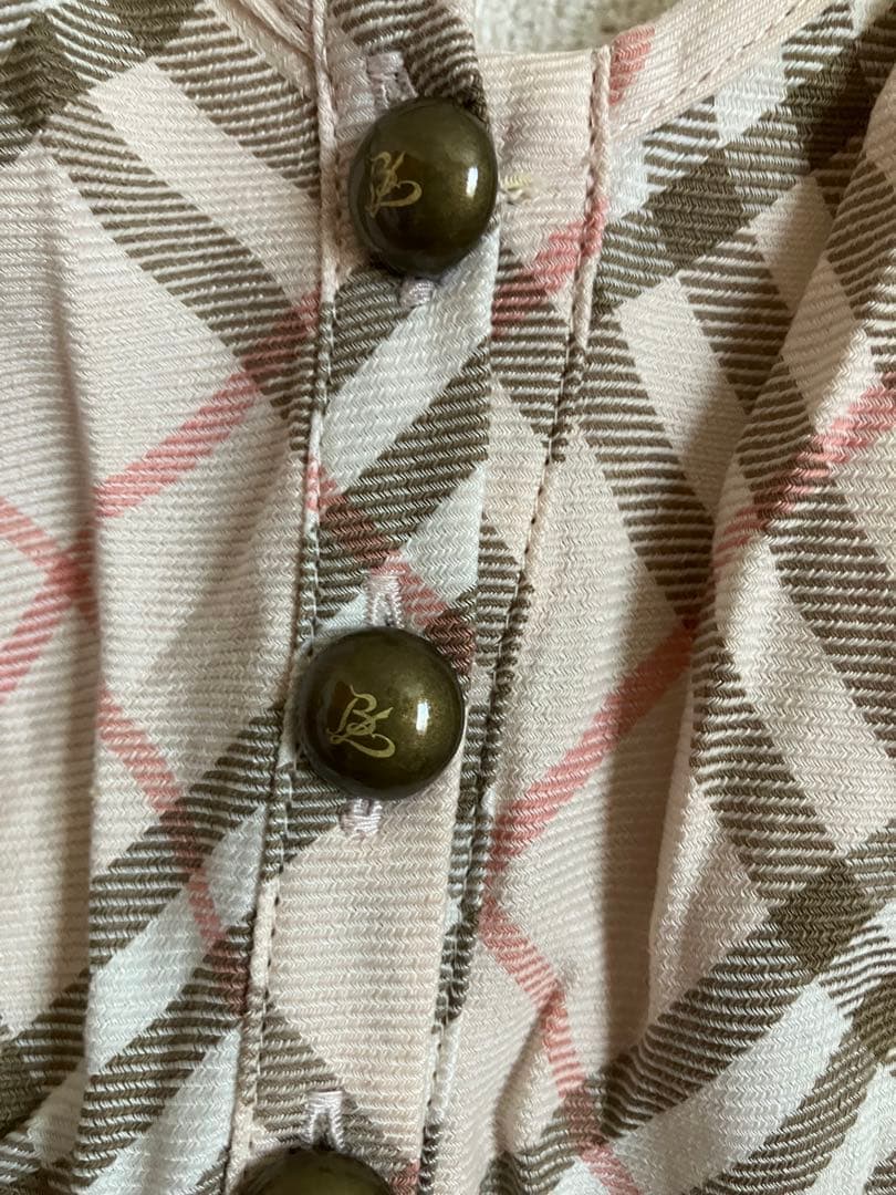 バーバリーブルーレーベル　ノバチェックキャミソール　Y2K